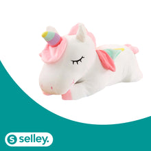 Lade das Bild in den Galerie-Viewer, XXL Einhorn Kuscheltier und Kissen - selley.de