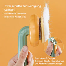 Lade das Bild in den Galerie-Viewer, Selbst reinigende Haustier-Bürste für Hund und Katze - selley.de