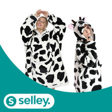 Lade das Bild in den Galerie-Viewer, Oversized Hoodie Decke mit Cartoon Designs | Die Kuscheldecke mit Ärmeln - selley.de