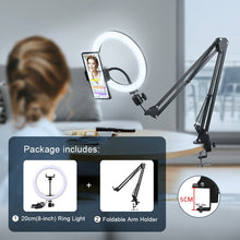 Lade das Bild in den Galerie-Viewer, Selfie Ringlicht mit Stativ - selley.de