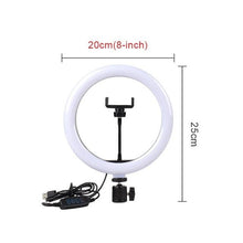 Lade das Bild in den Galerie-Viewer, Selfie Ringlicht mit Stativ - selley.de