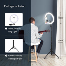 Lade das Bild in den Galerie-Viewer, Selfie Ringlicht mit Stativ - selley.de
