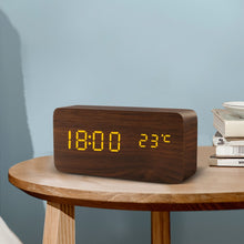 Lade das Bild in den Galerie-Viewer, Digitaler Wecker im Holzlook - [product_type - selley.de