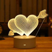 Lade das Bild in den Galerie-Viewer, 3D LED Lampe mit Valentinstags Motiven - [product_type - selley.de
