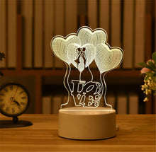 Lade das Bild in den Galerie-Viewer, 3D LED Lampe mit Valentinstags Motiven - [product_type - selley.de