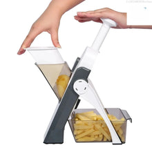Lade das Bild in den Galerie-Viewer, Smarter Gemüseschneider 5-in-1 | Der praktische Küchenhelfer für schnelles, sicheres Schneiden - [product_type - selley.de

