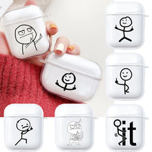 Lade das Bild in den Galerie-Viewer, Funny Man Case für AirPods | Lustiges Cartoon Silikon-Case - [product_type - selley.de
