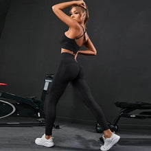 Lade das Bild in den Galerie-Viewer, 2-teiliges nahtloses Yoga-Set für Damen | Sportanzug mit High Waist Leggings - [product_type - selley.de
