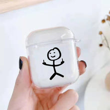 Lade das Bild in den Galerie-Viewer, Funny Man Case für AirPods | Lustiges Cartoon Silikon-Case - [product_type - selley.de
