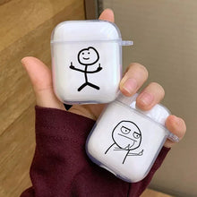 Lade das Bild in den Galerie-Viewer, Funny Man Case für AirPods | Lustiges Cartoon Silikon-Case - [product_type - selley.de
