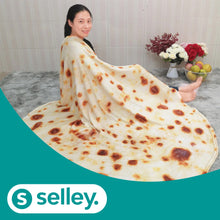 Lade das Bild in den Galerie-Viewer, Decke mit Pizza, Burrito und Tortilla Design - selley.de
