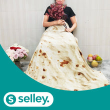 Lade das Bild in den Galerie-Viewer, Decke mit Pizza, Burrito und Tortilla Design - selley.de
