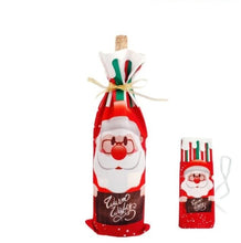 Lade das Bild in den Galerie-Viewer, Weihnachtlicher Weinflaschen Beutel - selley.de
