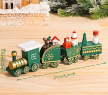 Lade das Bild in den Galerie-Viewer, Weihnachtsdekoration Zug aus Holz - selley.de
