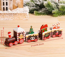 Lade das Bild in den Galerie-Viewer, Weihnachtsdekoration Zug aus Holz - selley.de
