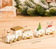 Lade das Bild in den Galerie-Viewer, Weihnachtsdekoration Zug aus Holz - selley.de
