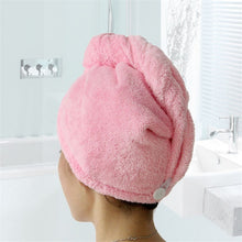 Lade das Bild in den Galerie-Viewer, Magischer Handtuch Turban aus Mikrofaser | Schnelles Trocknen &amp; Pflege - [product_type - selley.de
