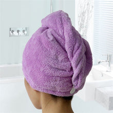 Lade das Bild in den Galerie-Viewer, Magischer Handtuch Turban aus Mikrofaser | Schnelles Trocknen &amp; Pflege - [product_type - selley.de
