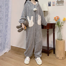 Lade das Bild in den Galerie-Viewer, Hasen Pjyama Onesie Kigurumi | Kuschelig &amp; Bequem - [product_type - selley.de
